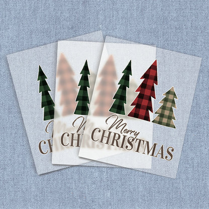 Plaid Winter Trees | Winter DTF Heat Transfers