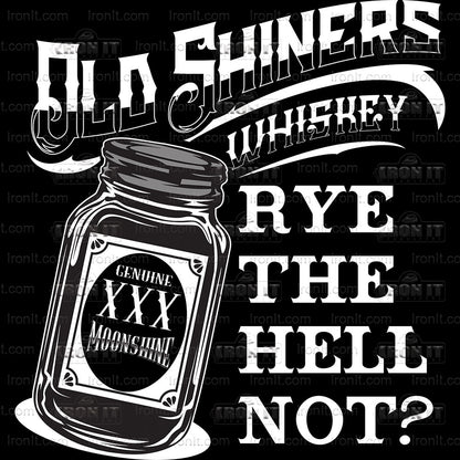 Old Shiners Whiskey | Pop Culture Direct-To-Film Transfer