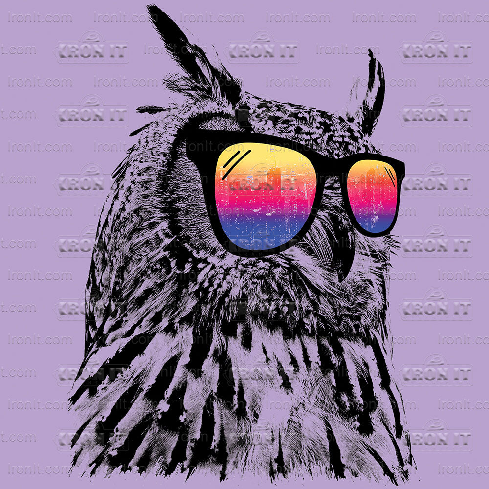 Cool Owl | Humor & Novelty Direct-To-Film Transfer