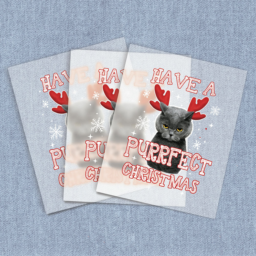 Purrfect Christmas | Cats DTF Heat Transfers