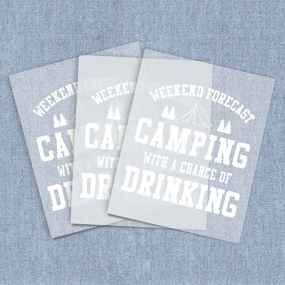 Forecast Camping | Humor & Novelty DTF Heat Transfers