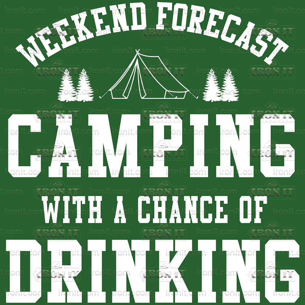 Forecast Camping | Humor & Novelty Direct-To-Film Transfer