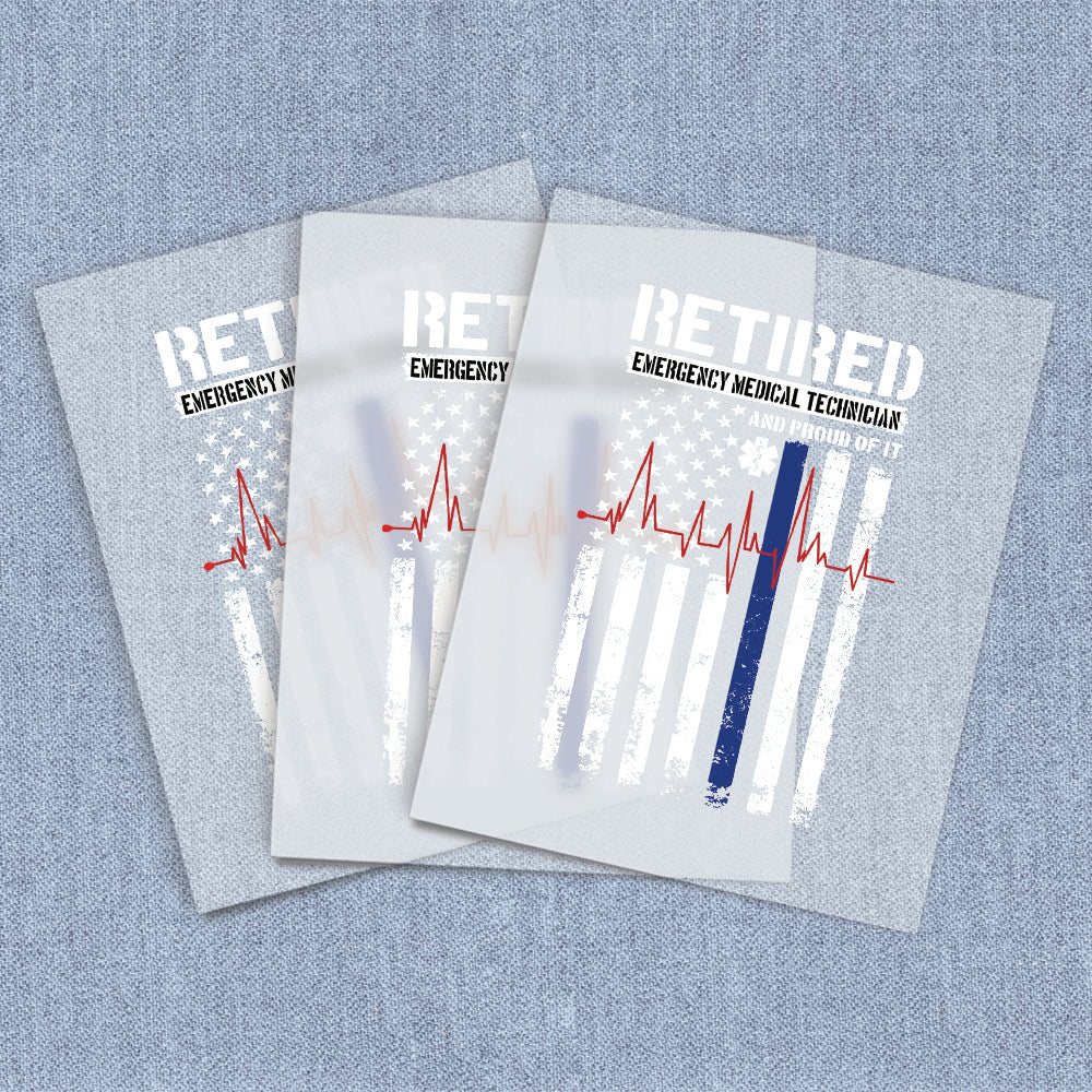 Retired EMT | American Pride DTF Heat Transfers