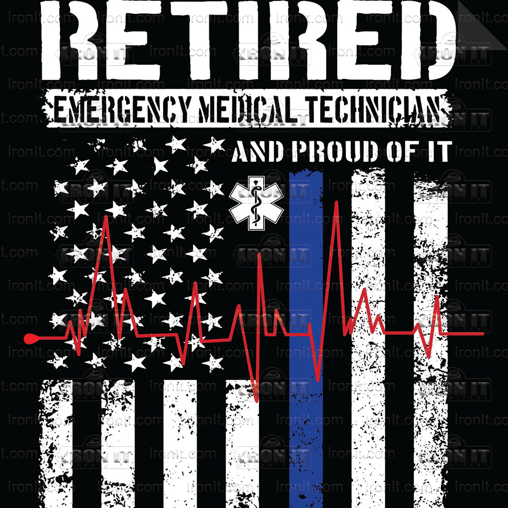 Retired EMT | American Pride Direct-To-Film Transfer