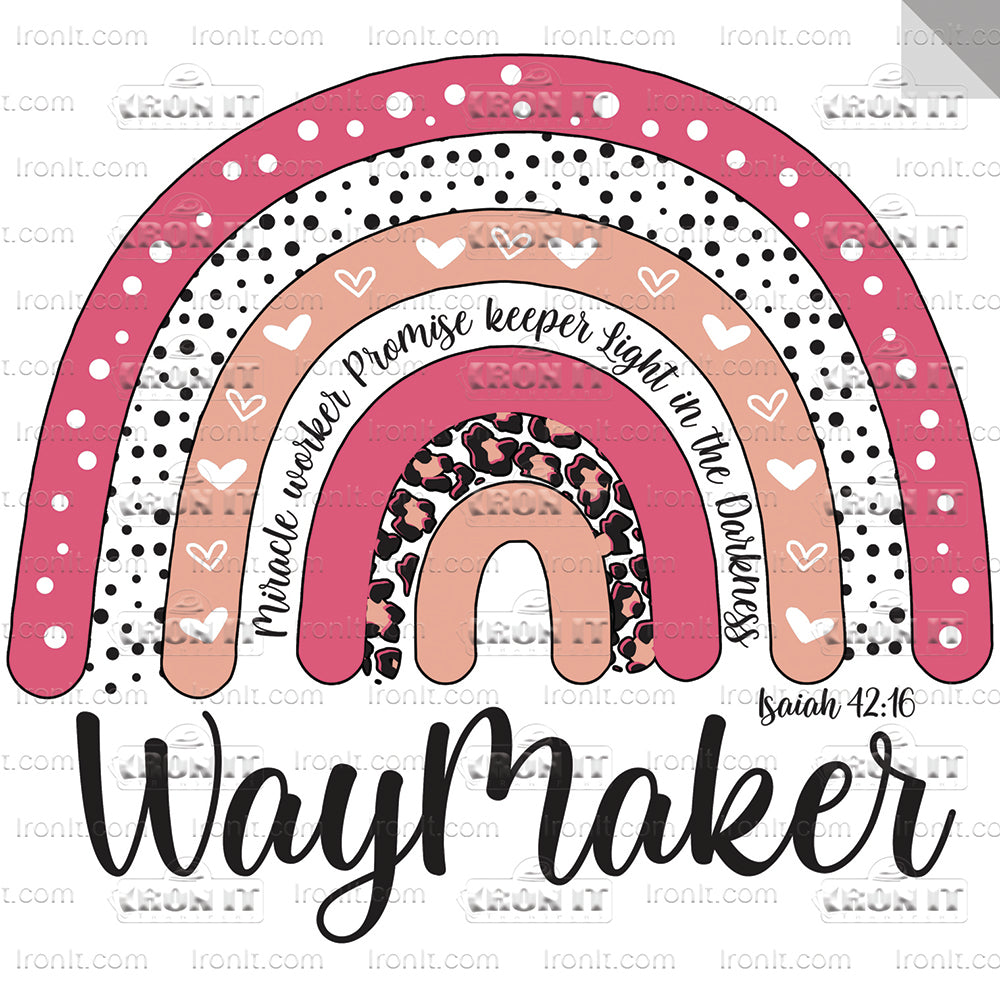 Waymaker Rainbow | Home Iron-on DTF (Direct-To-Film) Heat Transfers ...