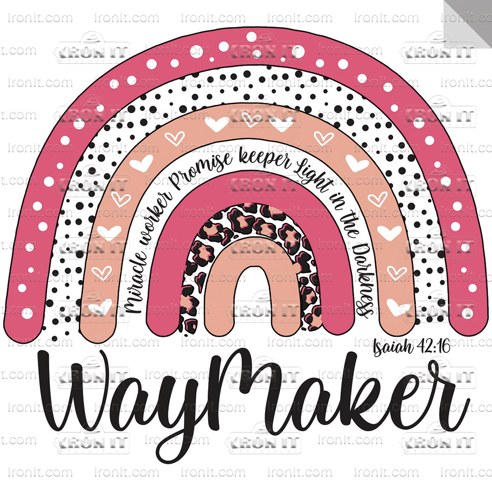 Waymaker Rainbow | Inspirational Direct-To-Film Transfer