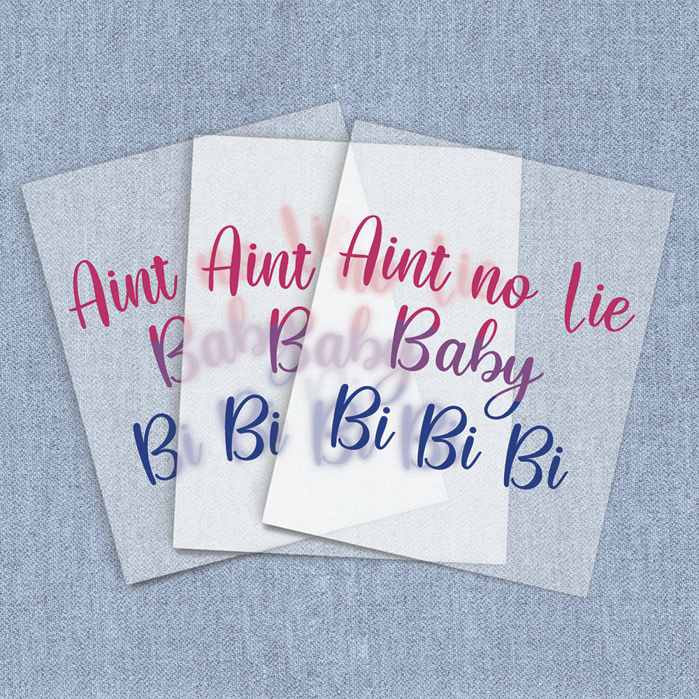 Baby Bi Flag | Halloween DTF Heat Transfers