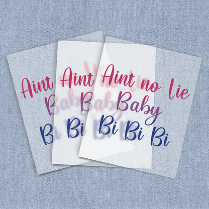 Baby Bi Flag | Halloween DTF Heat Transfers