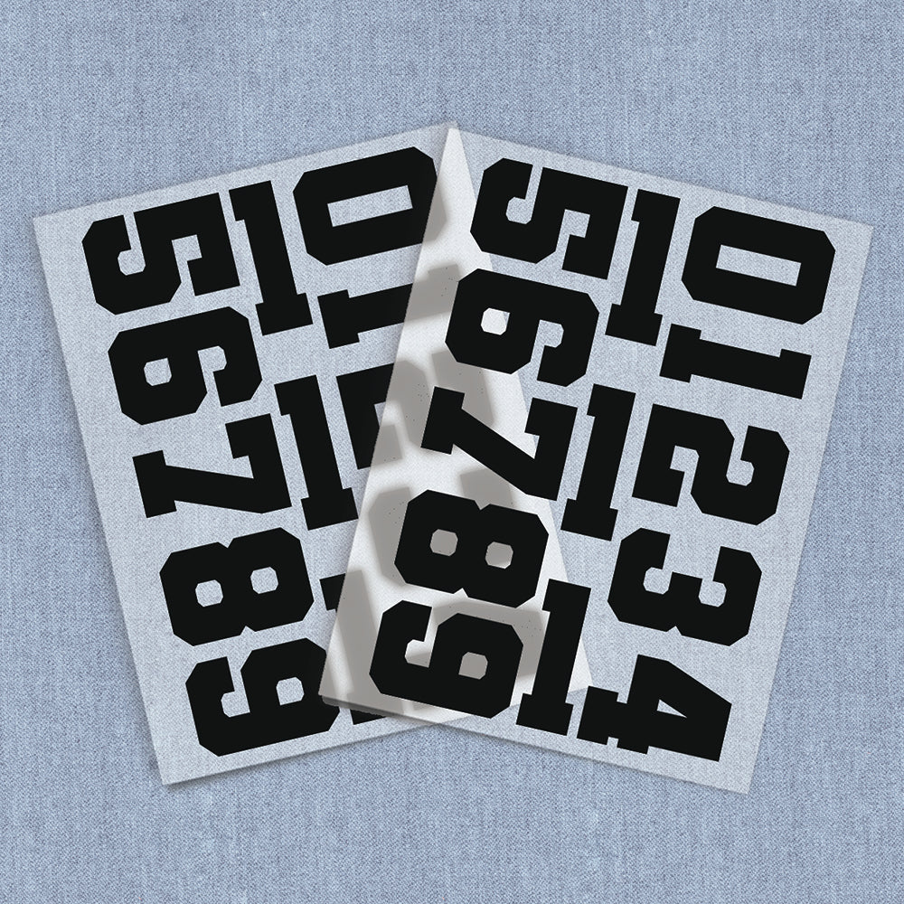 Varsity Numbers – Iron It Transfers