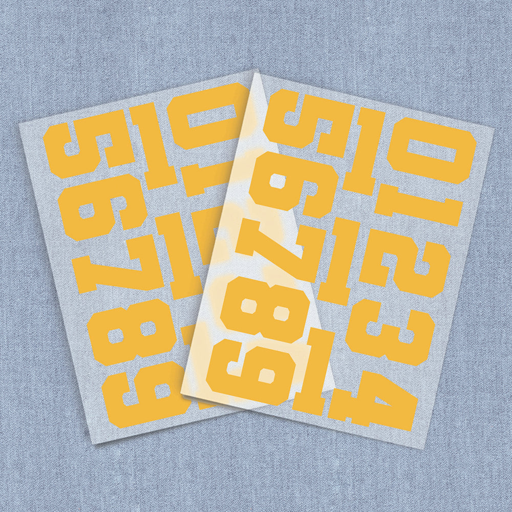 Varsity Numbers – Iron It Transfers