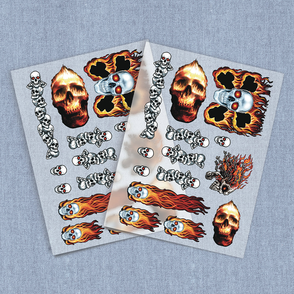 Skull Cut-Up | Biker DTF Heat Transfers