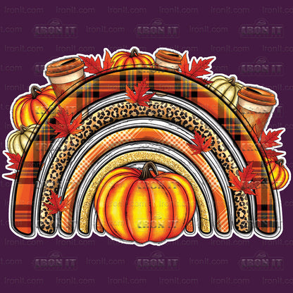 Rainbow Pumpkin | Fall Direct-To-Film Heat Transfers