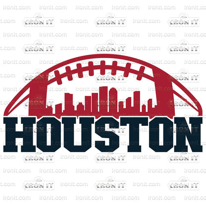 Houston Football | Sports, Football Direct to Film Heat Transfers