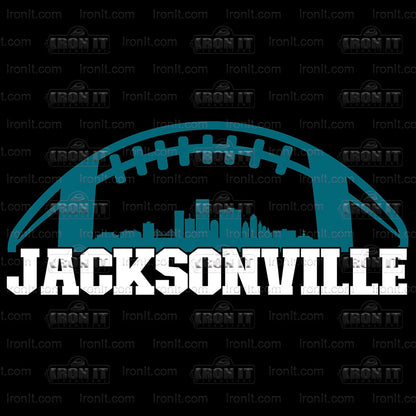 Jacksonville Football | Sports, Football Direct to Film Heat Transfers