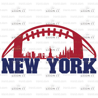 New York Football | Sports, Football Direct to Film Heat Transfers