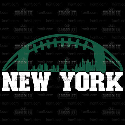 New York Football | Sports, Football Direct to Film Heat Transfers