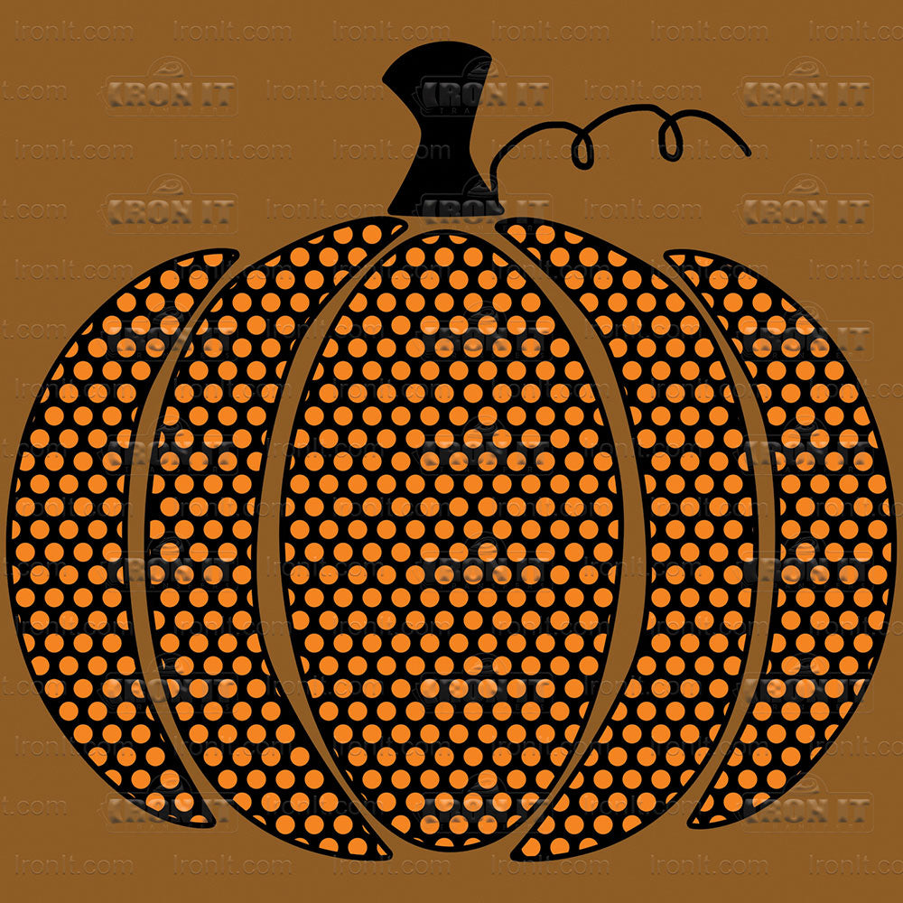 Polka Dot Pumpkin | Fall Direct-To-Film Heat Transfers