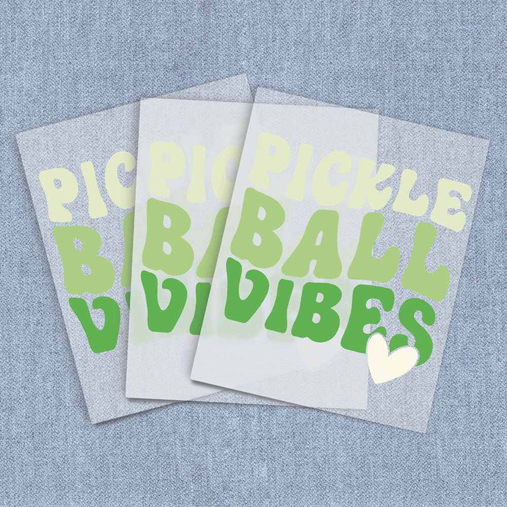 Pickleball Vibes | Sports, Pickleball DTF Heat Transfers