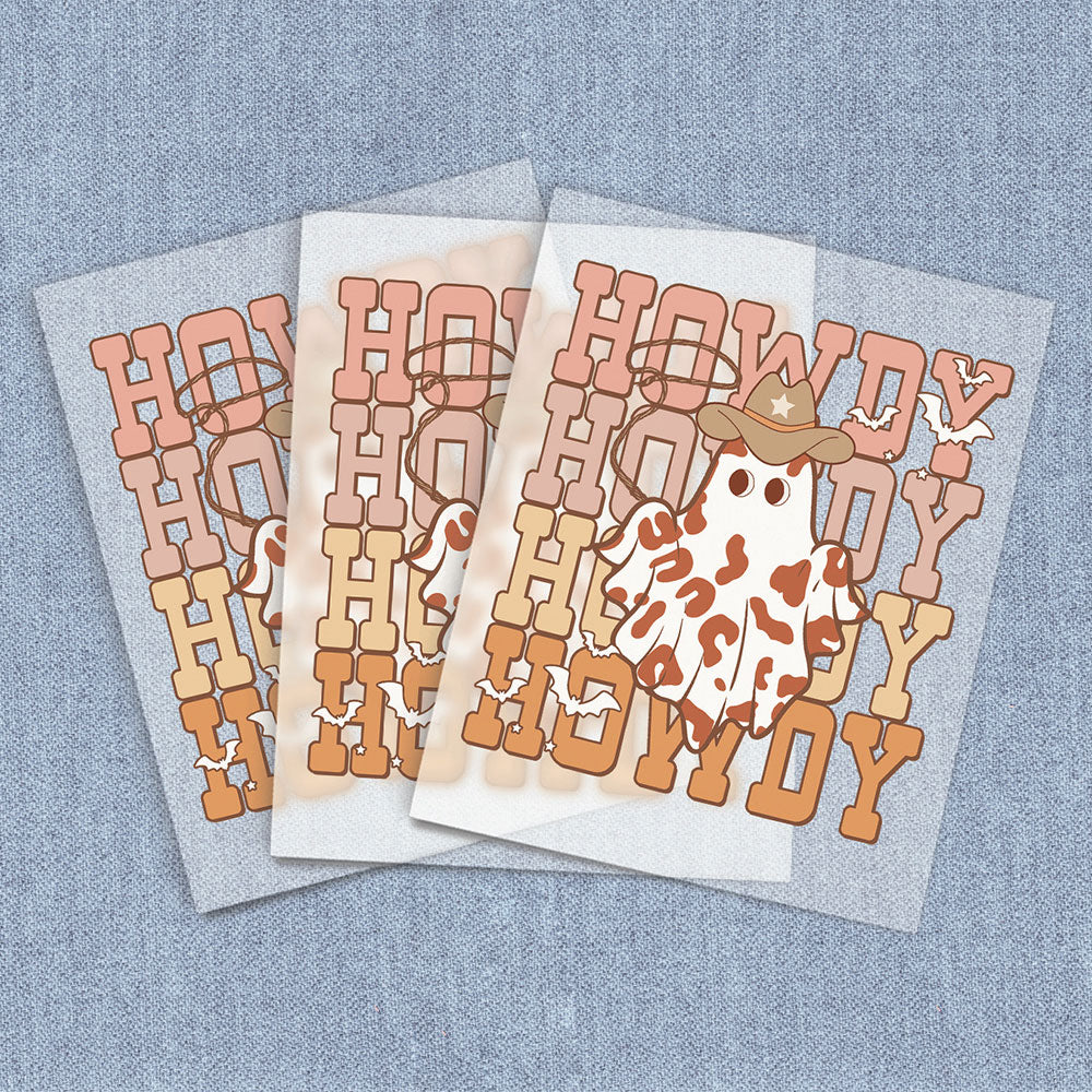 Howdy Ghost | Halloween DTF Heat Transfers