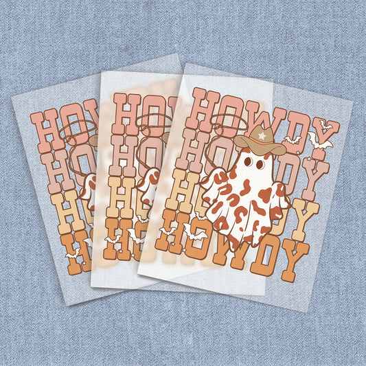 Howdy Ghost | Halloween DTF Heat Transfers