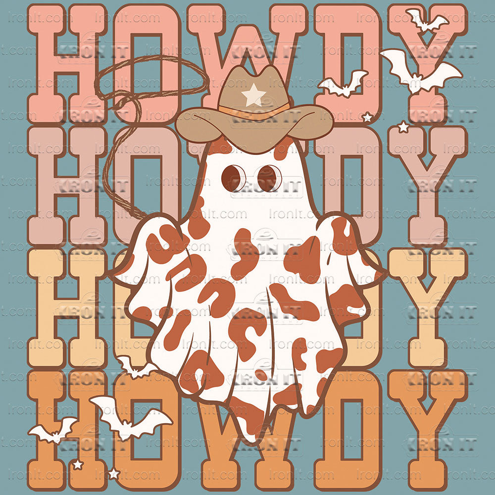 Howdy Ghost | Halloween Direct-To-Film Heat Transfers