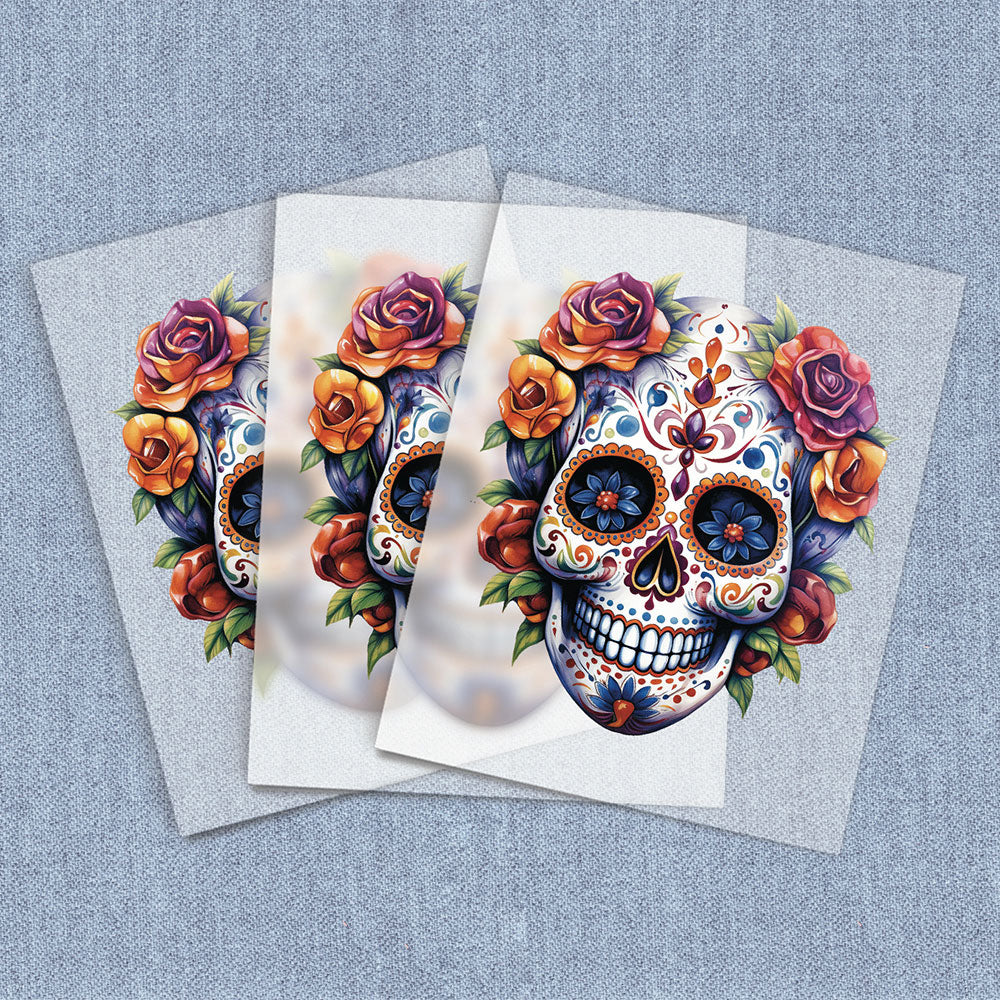 Floral Sugar Skull 2 | Seasonal & Holiday DTF Heat Transfers