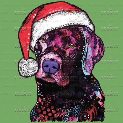 Christmas Lab | Christmas Dogs Direct to Film Heat Transfers