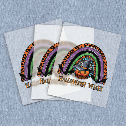 Halloween Vibes Rainbow | Halloween DTF Heat Transfers