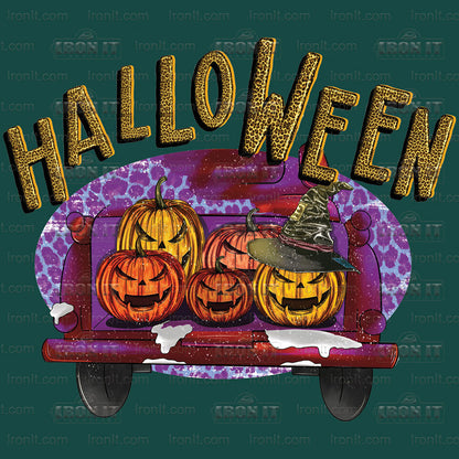 Pumpkin Truck | Halloween Direct-To-Film Heat Transfers