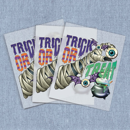 Trick or Treat Mummy | Halloween DTF Heat Transfers