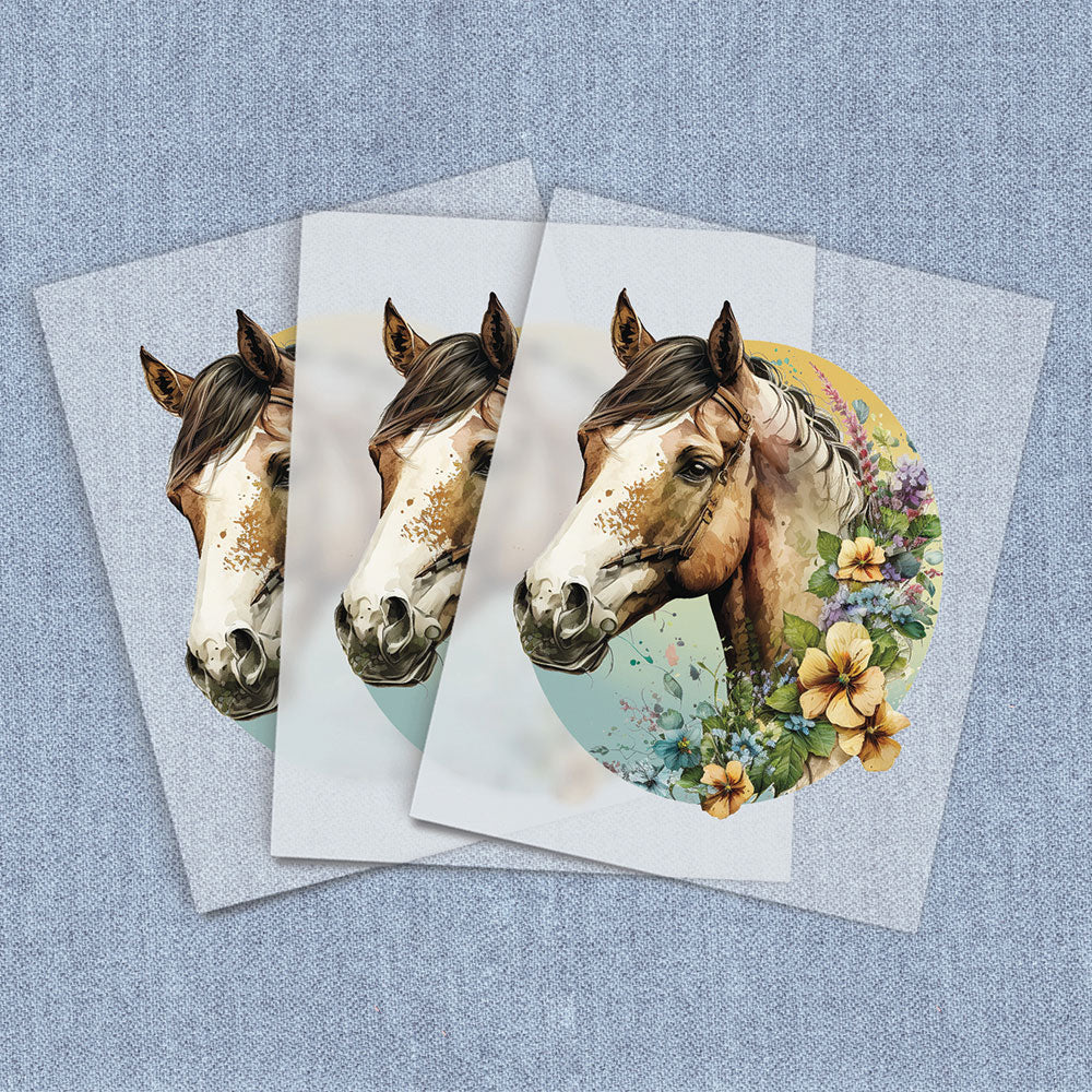 Garden Horse Head | Horses DTF Heat Transfers