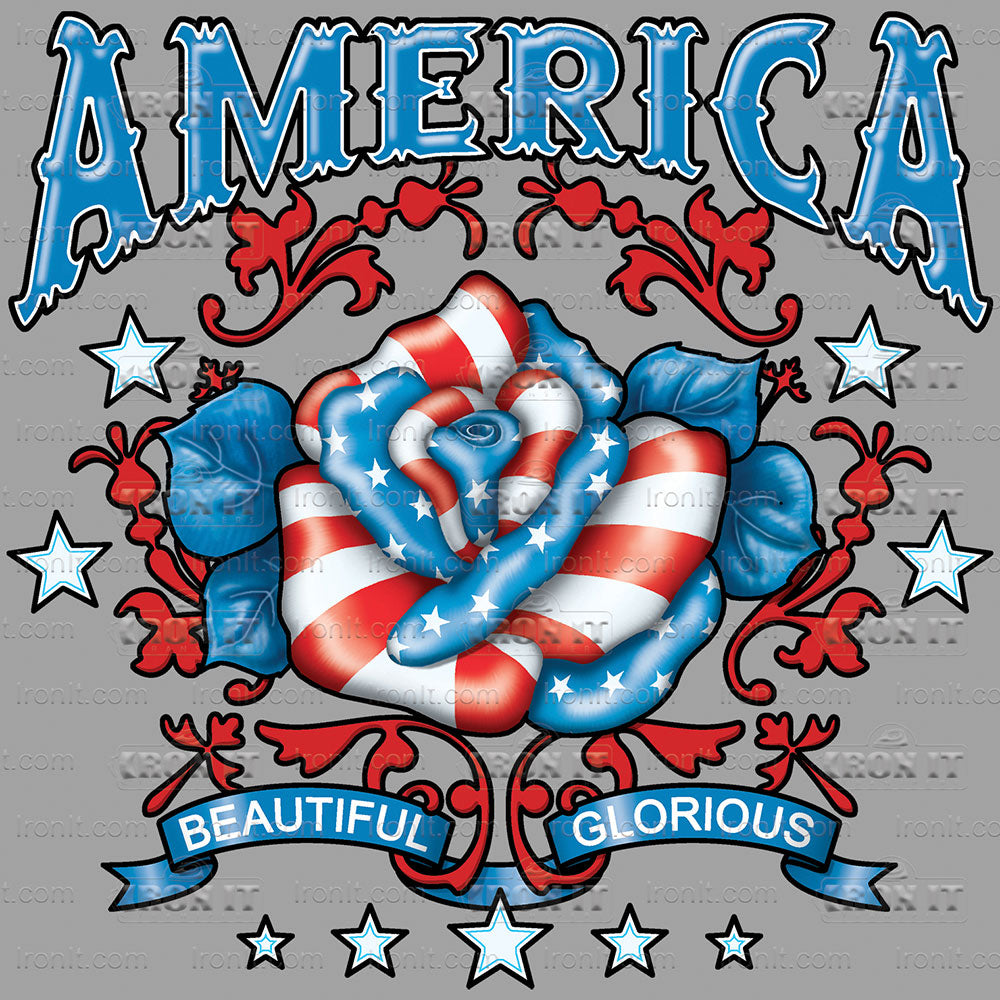 America Beautiful Glorious | American Pride Direct to Film Heat Transfers