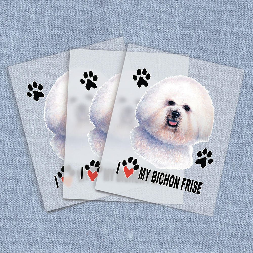 Bichon Frise | Dogs DTF Heat Transfers