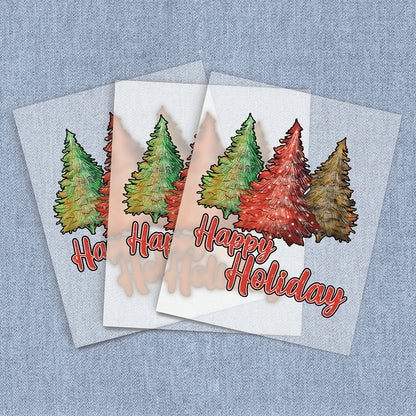 Happy Holiday Trees | Seasonal, Christmas DTF Heat Transfers