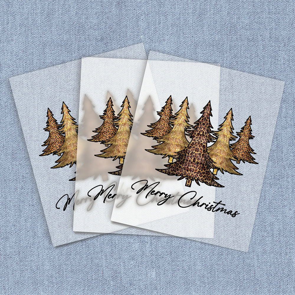 Christmas Leopard Trees | Seasonal, Christmas DTF Heat Transfers