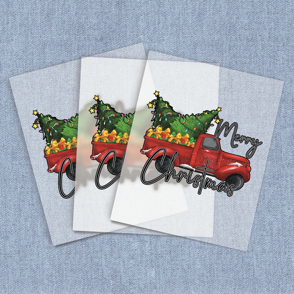 Christmas Red Truck 2 | Seasonal, Christmas DTF Heat Transfers