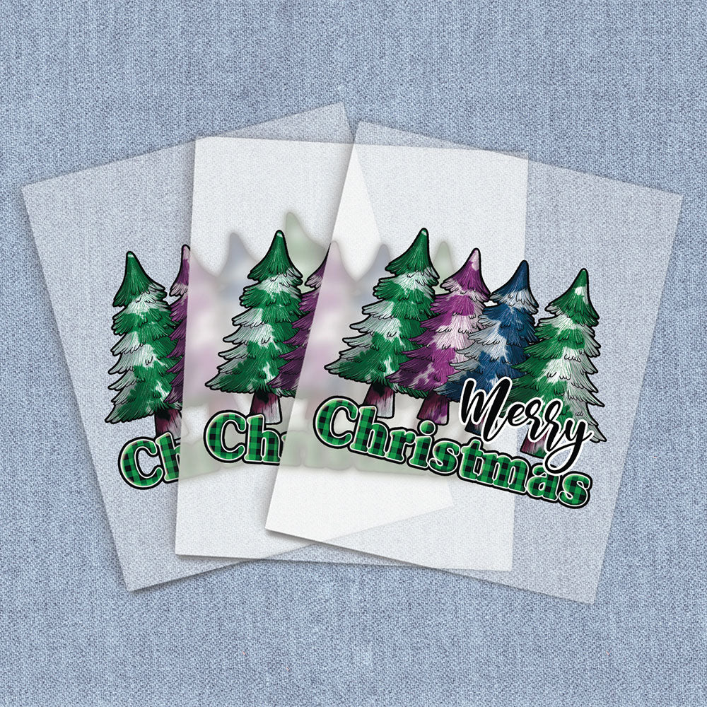 Christmas Spotted Trees | Seasonal, Christmas DTF Heat Transfers