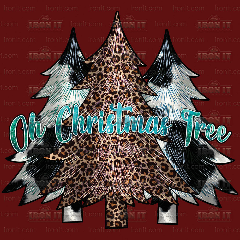 Oh Christmas Tree Teal | Seasonal, Christmas Direct to Film Heat Transfers