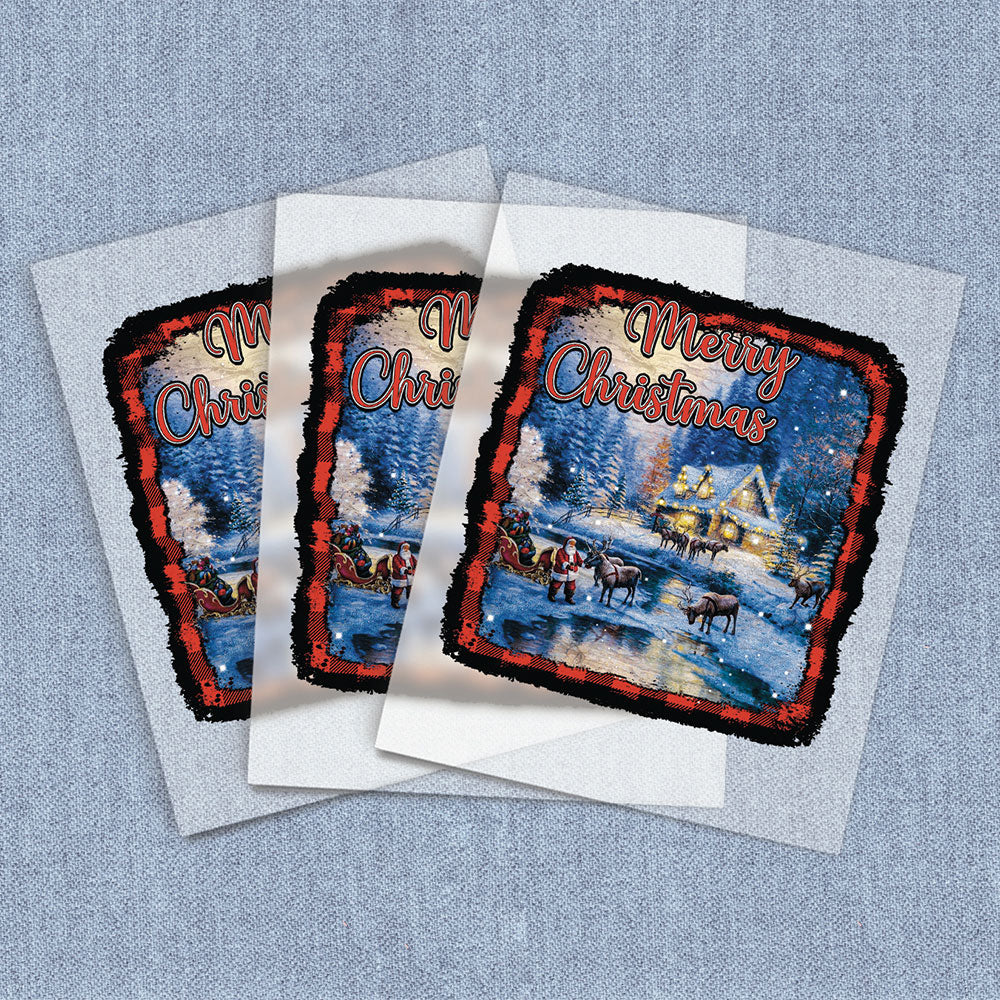 Reindeer Snowscape | Seasonal, Christmas DTF Heat Transfers