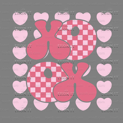 XOXO Checkered Pattern