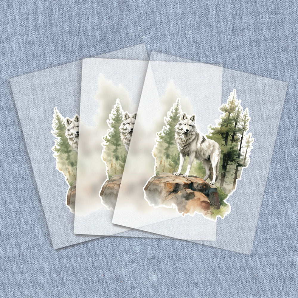 Wolf Transfer White Wolf | Home Iron On DTF (Direct-To-Film) Heat Transfers – Iron It ...