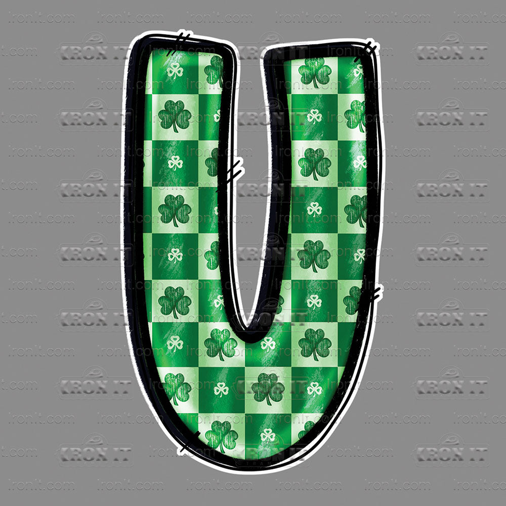 U Green Checkered Shamrocks