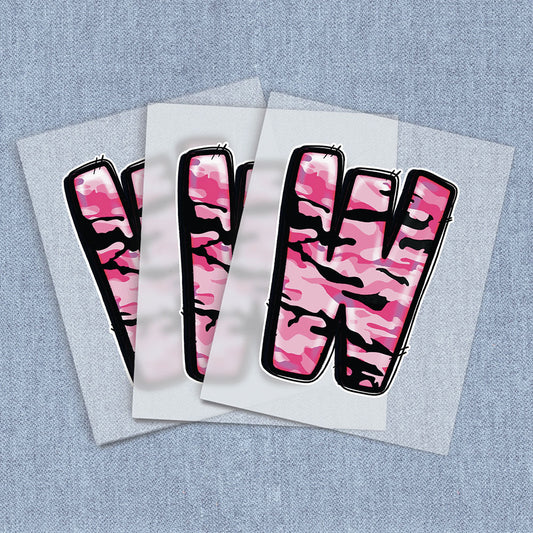 W Pink & Black Camo