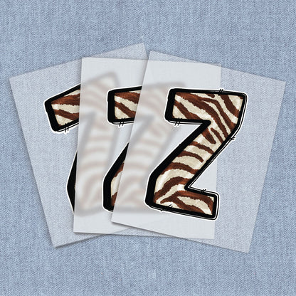 Z Brown & White Zebra Paint