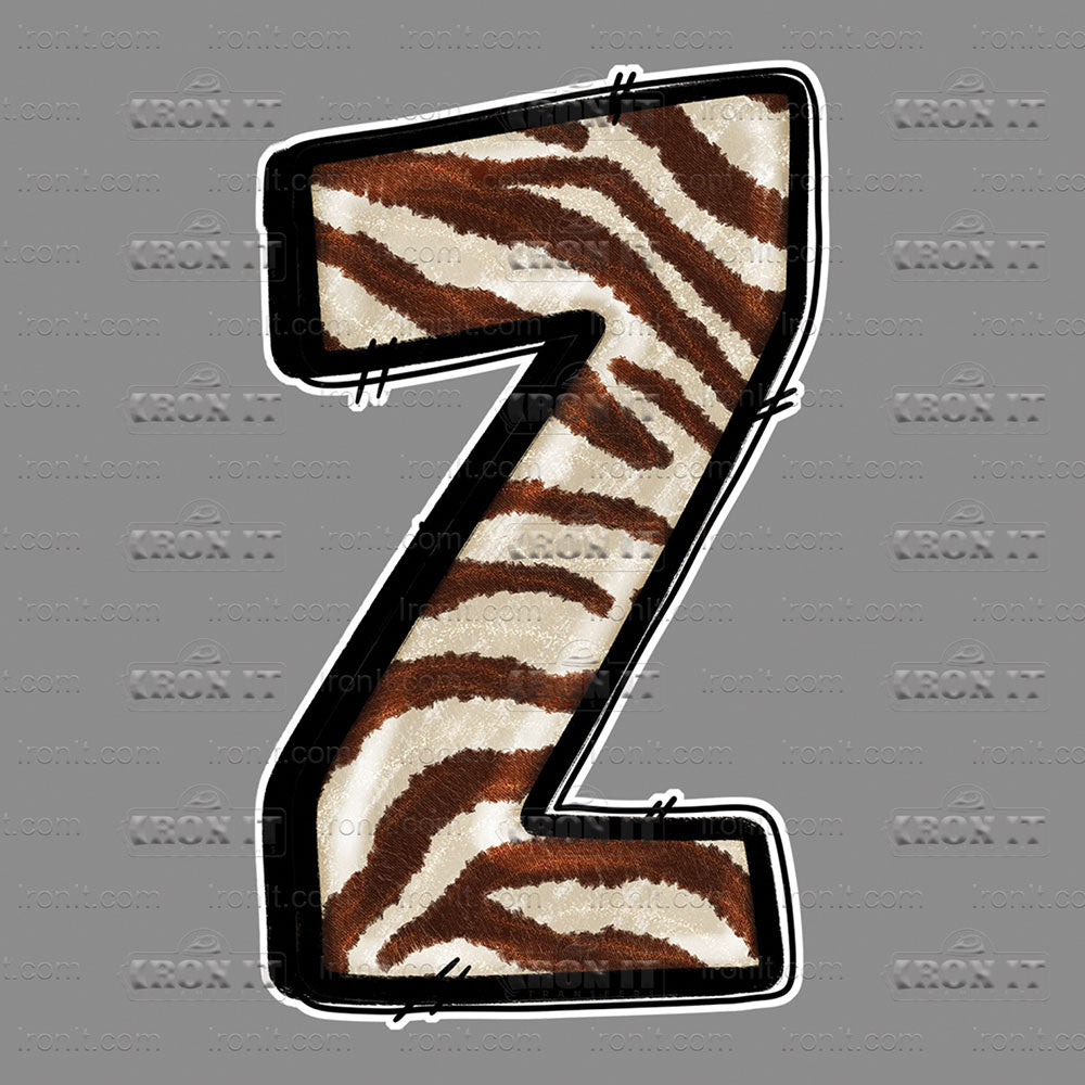 Z Brown & White Zebra Paint