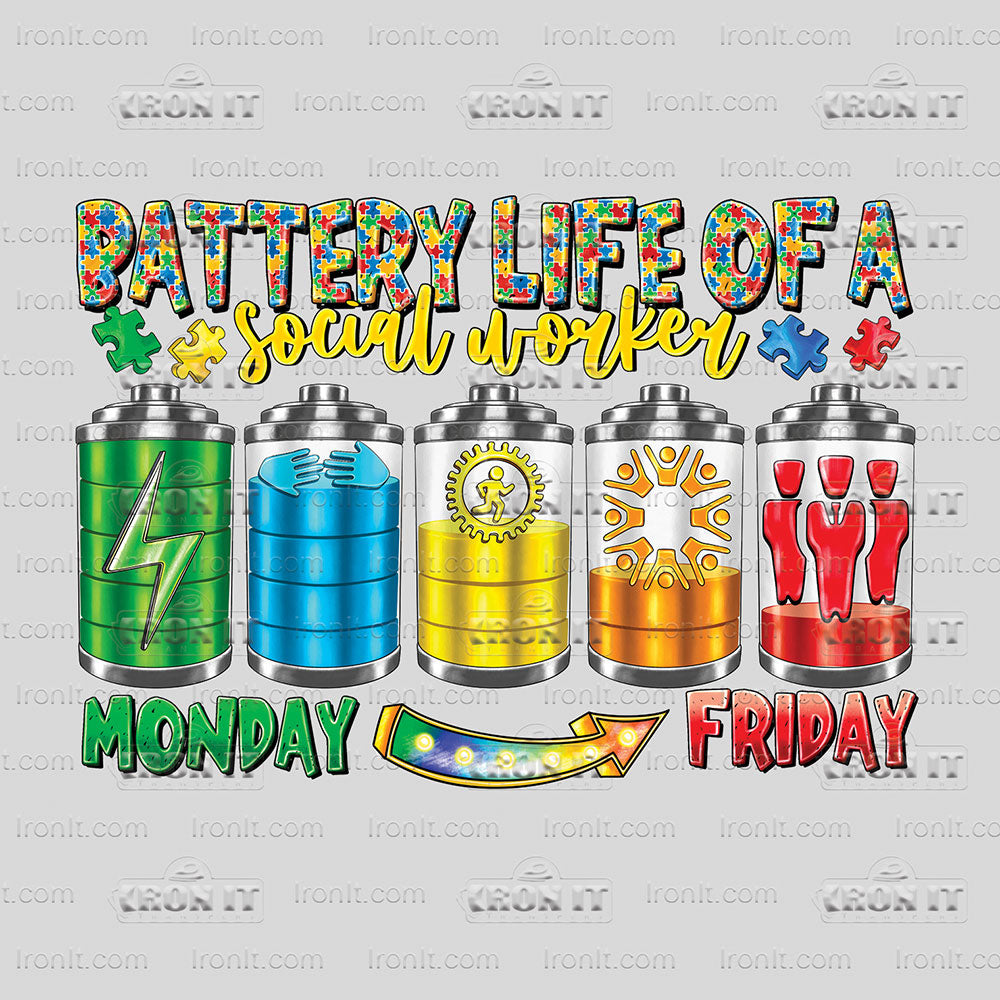 Battery Life of a Social Worker Monday/Friday