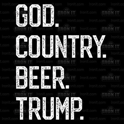 God Country Beer Trump