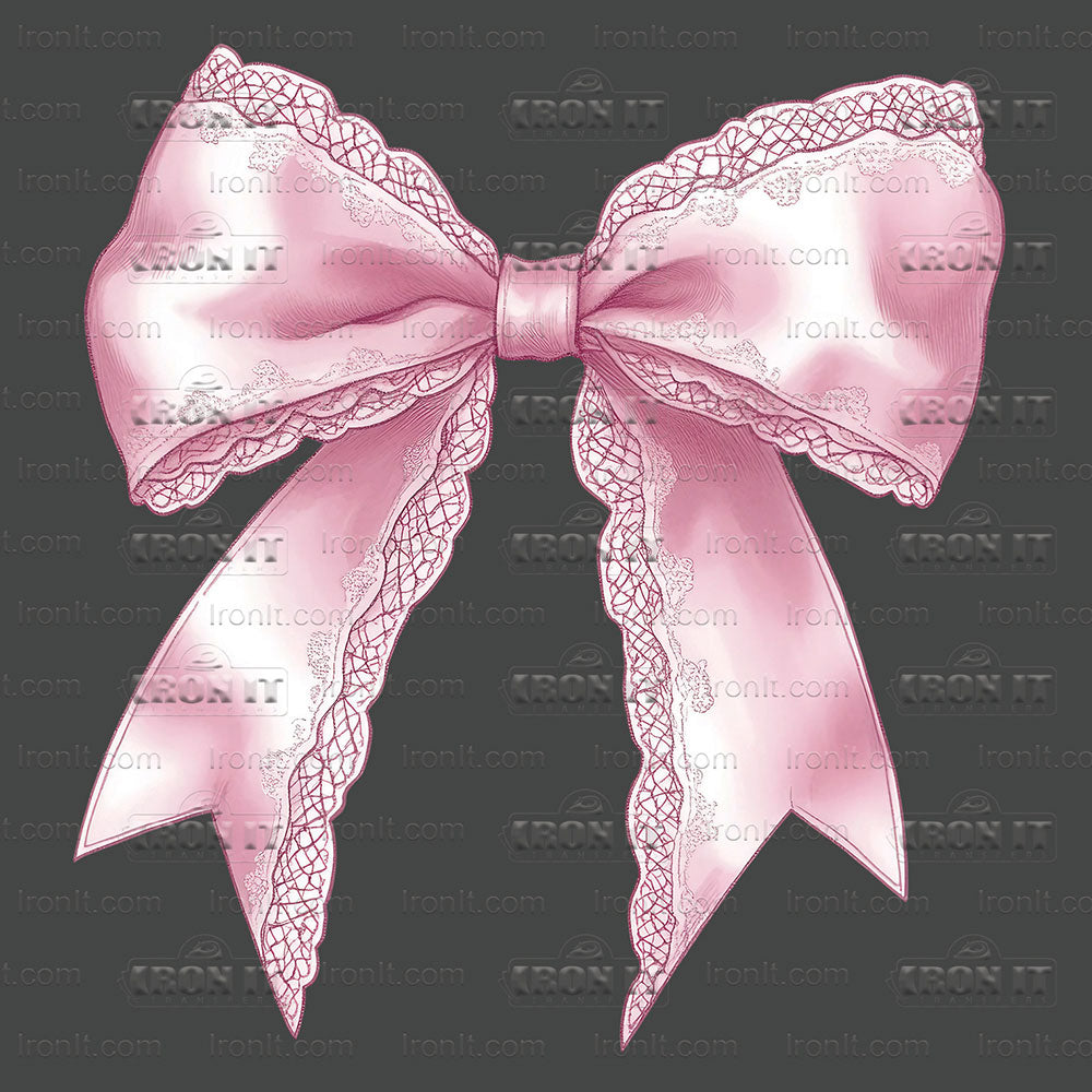 Pink Lace Coquette Bow