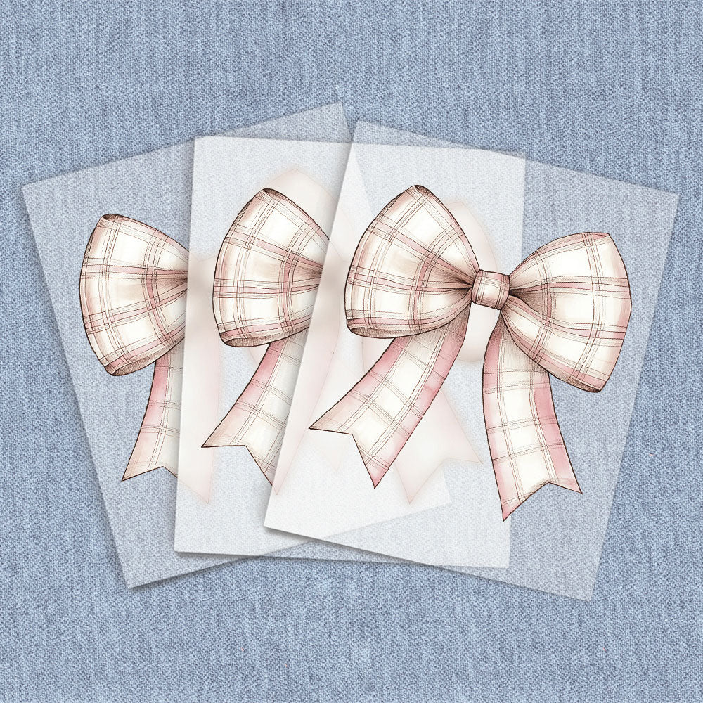 Pink Plaid Coquette Bow