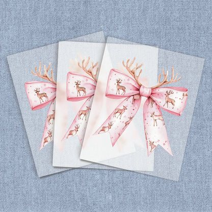 Pink Deer Coquette Bow